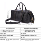 Amalek leather weekender duffle bag — view 5