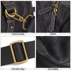 Amalek leather weekender duffle bag — view 4