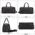 Amalek leather weekender duffle bag — view 3